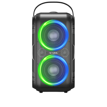 W-King T9-2 Tragbarer Bluetooth-Lautsprecher 80 W – 10400 mAh 3,7 V / 5200 mAh 7,2 V