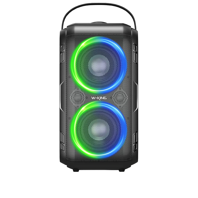 W-King T9-2 Tragbarer Bluetooth-Lautsprecher 80 W – 10400 mAh 3,7 V / 5200 mAh 7,2 V